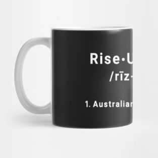 RISE UP LIGHTS:  Australian for Razor Blades Mug